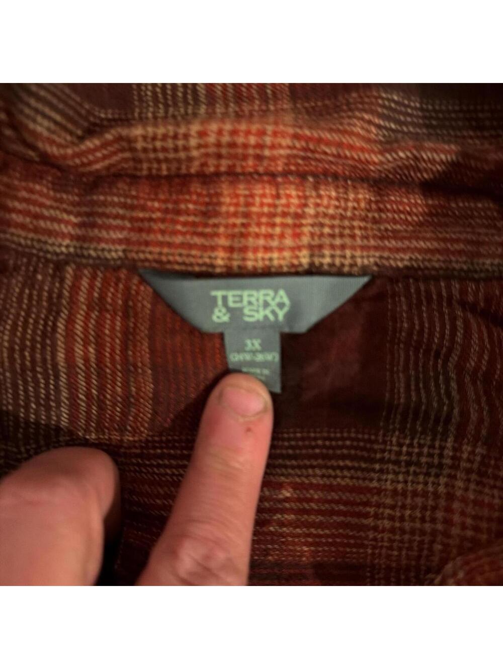 Terra & Sky Women's Burgundy and Red Shirt - Picture 4 of 4